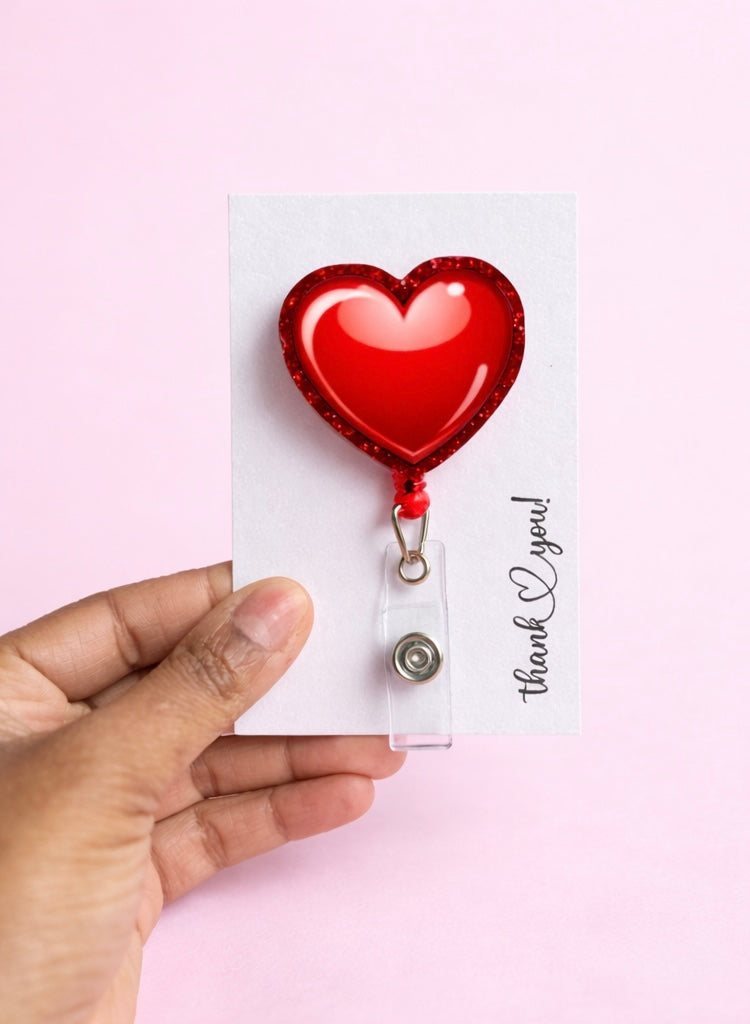 Red Heart Badge Reel