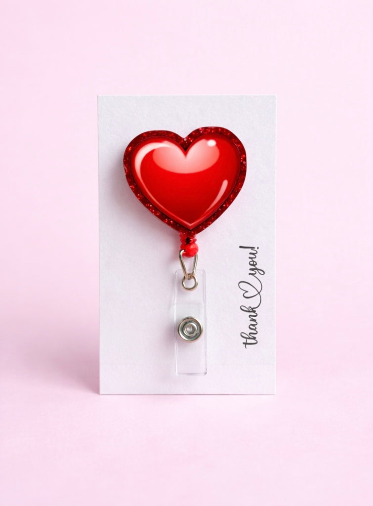 Red Heart Badge Reel